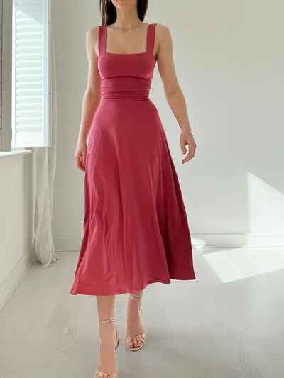 Robe d'été sans manches pour femmes | Elégante