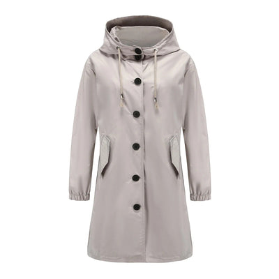 Lilac - Coupe-vent à capuche pour femmes, parfaitement imperméable et élégant