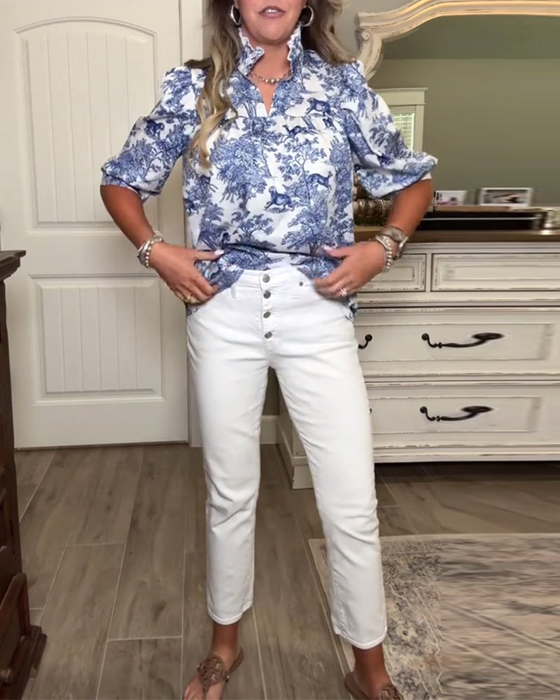 Blouse Casual Imprimé