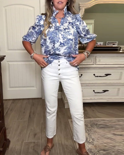 Blouse Casual Imprimé