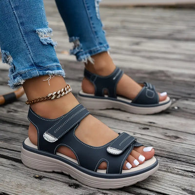 Alia™ - Sandales à Talons Compensés Confortables avec Bride de Cheville