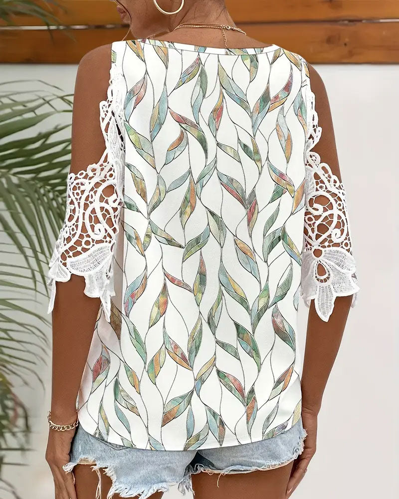 Blouse Sexy Off-Shoulder Manches Courtes