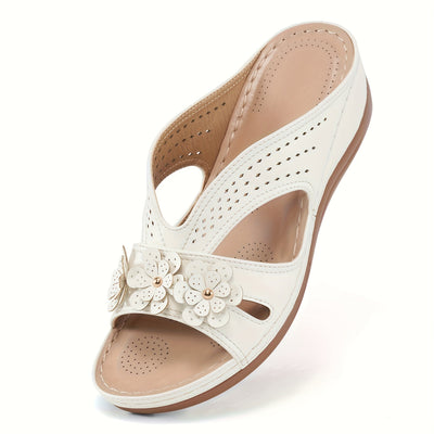 Morgane™ | Sandales Fleurie Orthopédique
