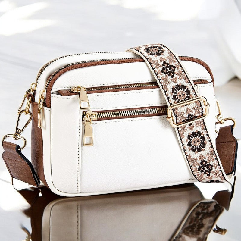 Camilla | Sac à bandoulière en cuir finement travaillé