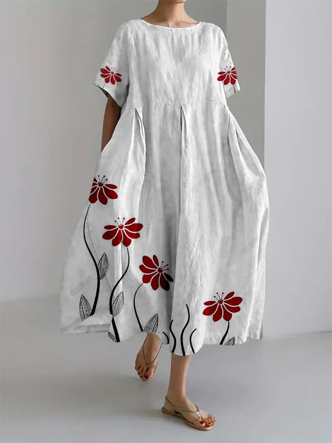 SABRINA | Robe Longue Florale avec Élégance Naturelle et Confort Maximum pour Chaque Moment Informel