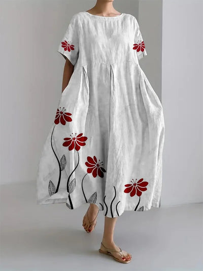 SABRINA | Robe Longue Florale avec Élégance Naturelle et Confort Maximum pour Chaque Moment Informel