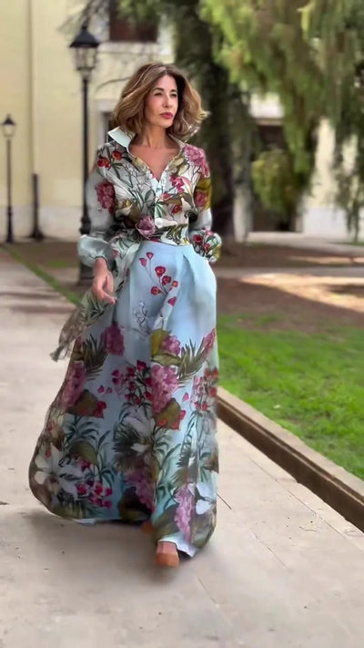 Combinaison floral unique pour femme élégante