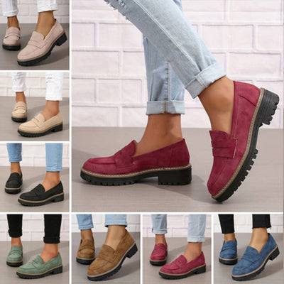 ⏳Temps limité 50% de réduction💥Mocassins confortables et épais pour femmes avec plateforme
