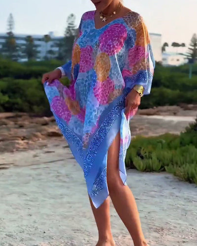 Tunique de Plage Resort Imprimée Maillot de Bain