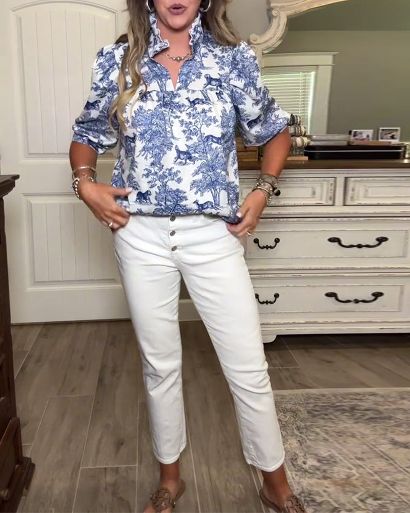 Blouse Casual Imprimé