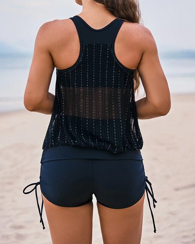 Maillot De Bain Two-Piece Avec Design Sexy Maille