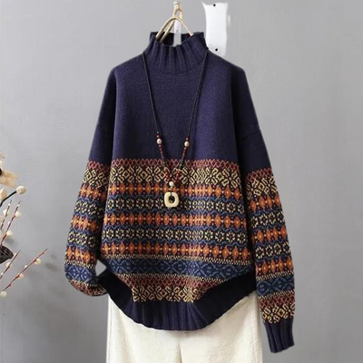 ALAYNE - Pull à Col Roulé Chaud pour Femmes