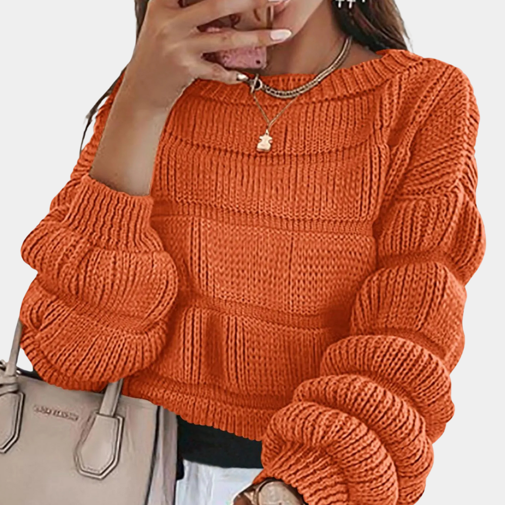 SANDRA - Pull Tricoté Raffiné pour Femmes