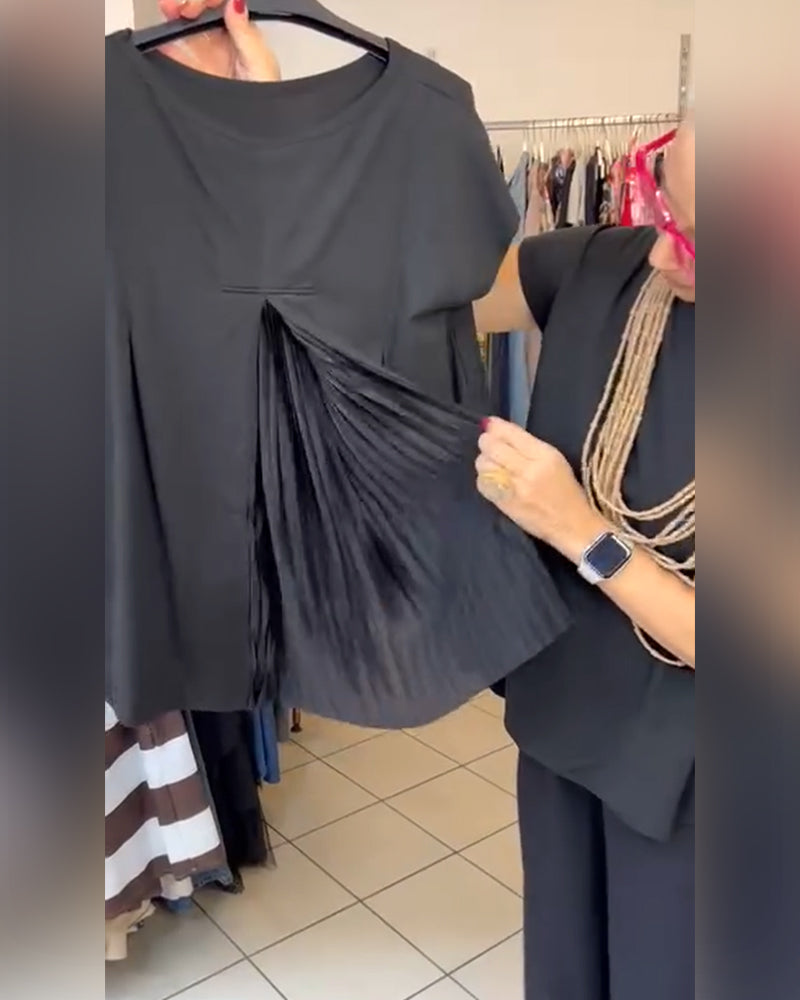 Blouse Décontractée Street Couleur Unie