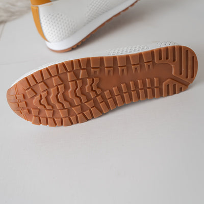 Isabelle | Baskets A Enfiler Pour Femme | Blanche