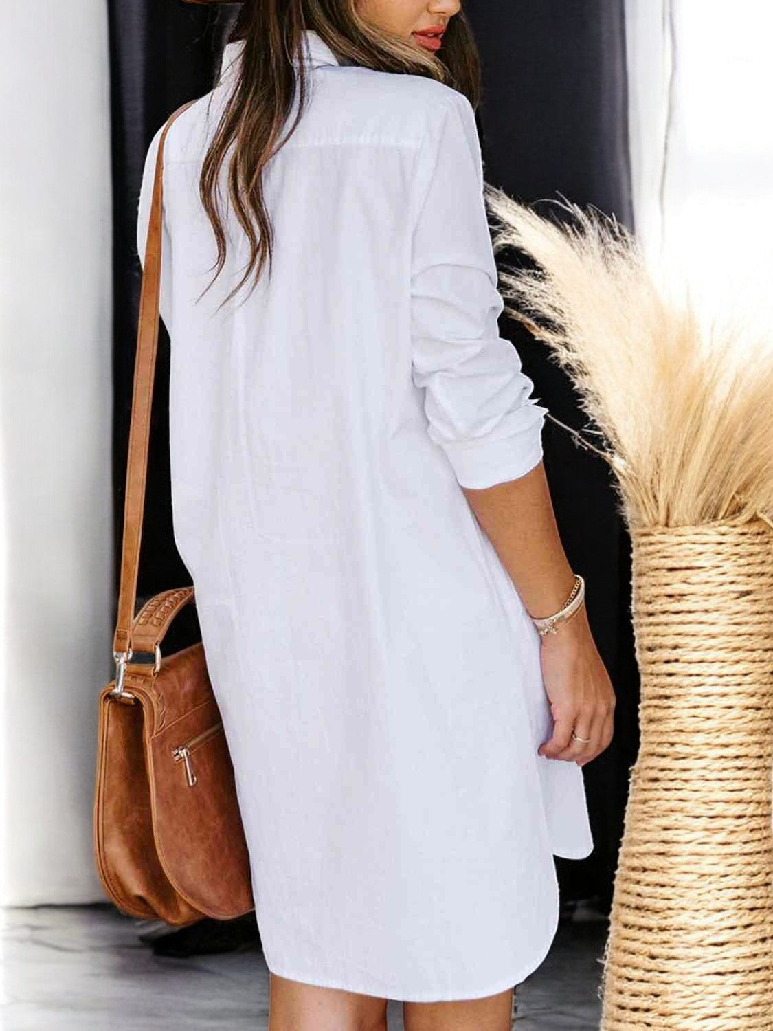 Charlotte - Robe Chemise À Boutons Et Manches Longues