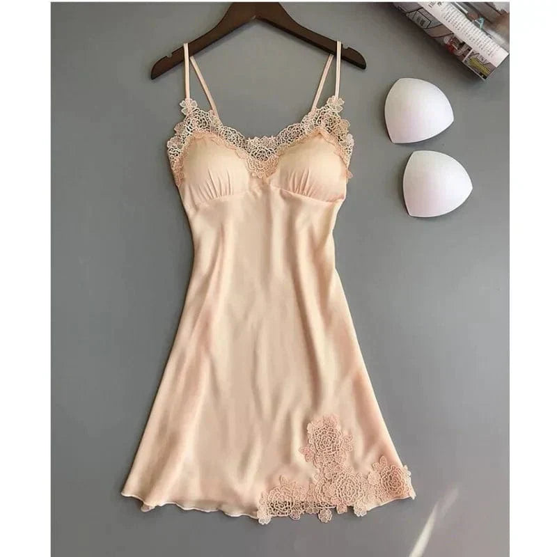 Kim - Chemise de nuit printanière élégante pour femmes, d'une délicatesse envoûtante