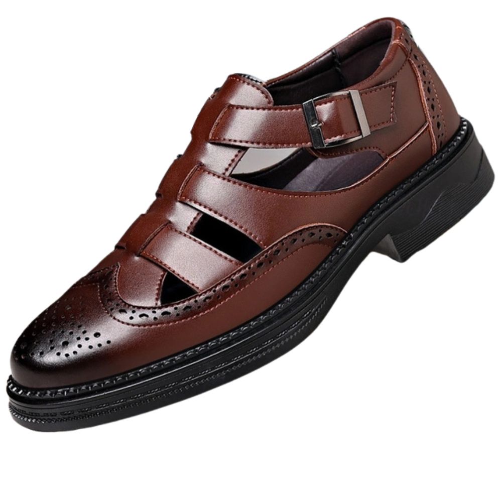 Sandales en cuir pour hommes pour les jours d'été - Rien