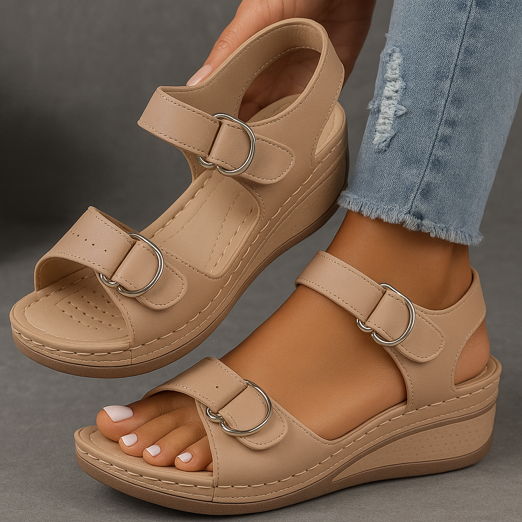 Morgane™ | Sandales orthopédiques à talons compensés