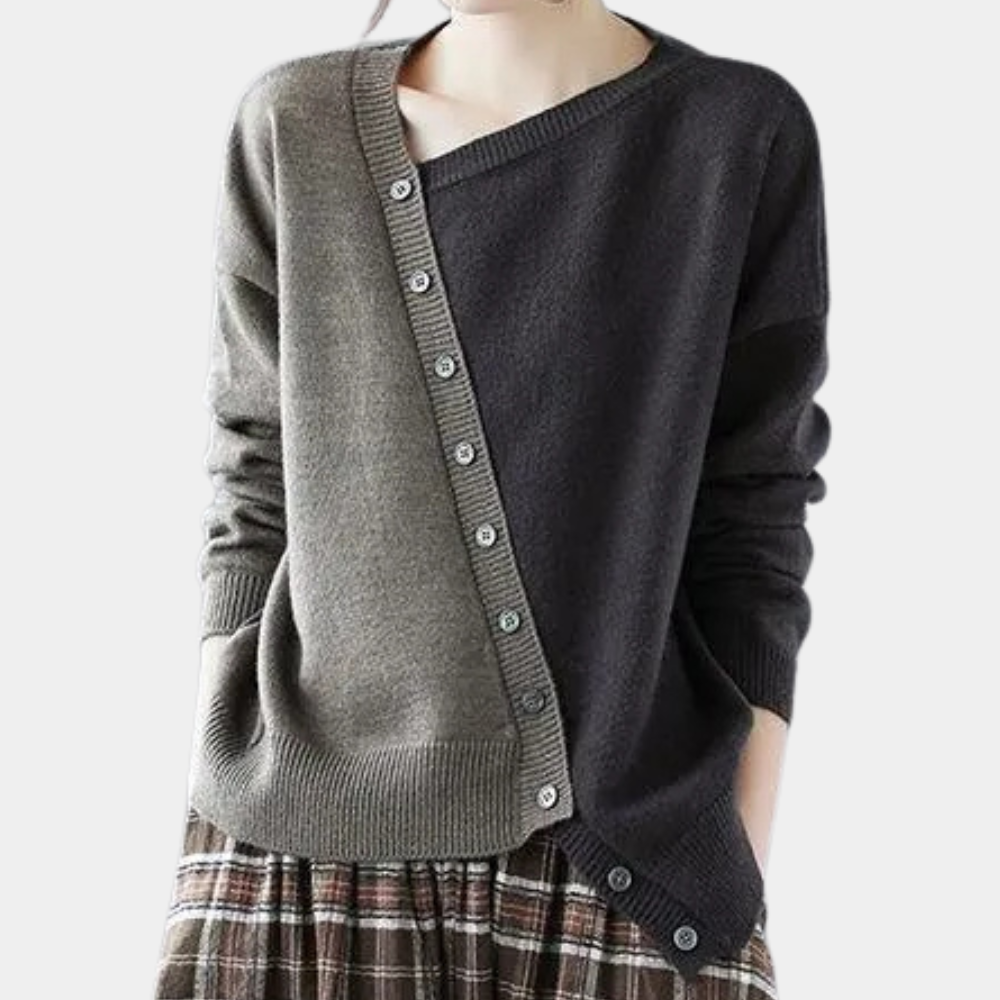 SERINA - Pull Asymétrique Élégant pour Femmes