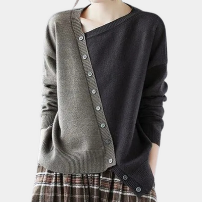 SERINA - Pull Asymétrique Élégant pour Femmes