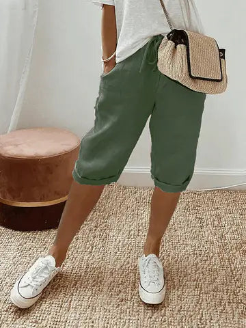 Rosa | Short chic et aérien en lin mélangé