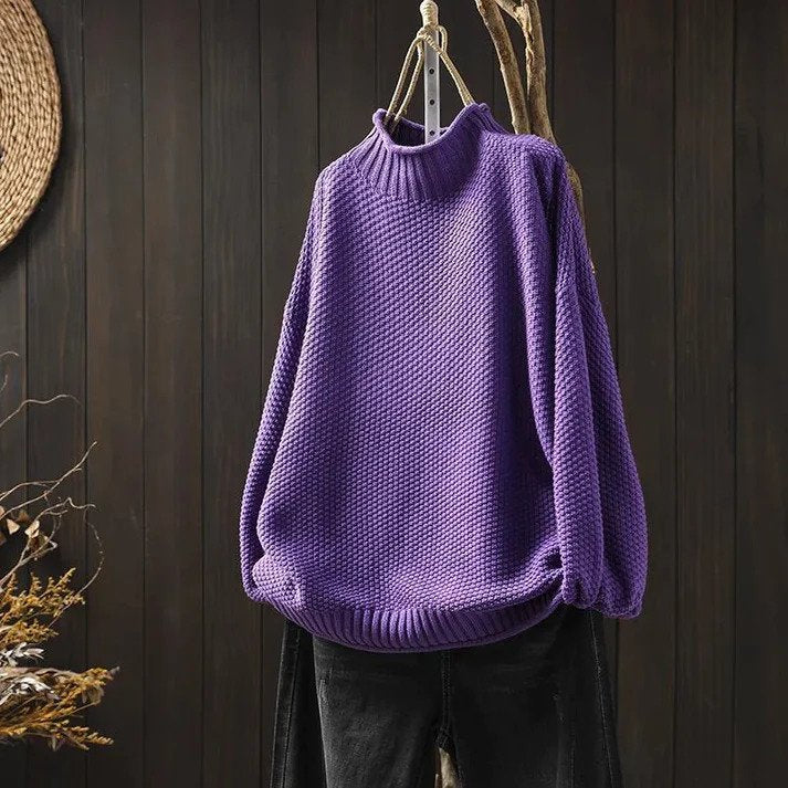 Klara™ - Pull à col roulé doux en tricot
