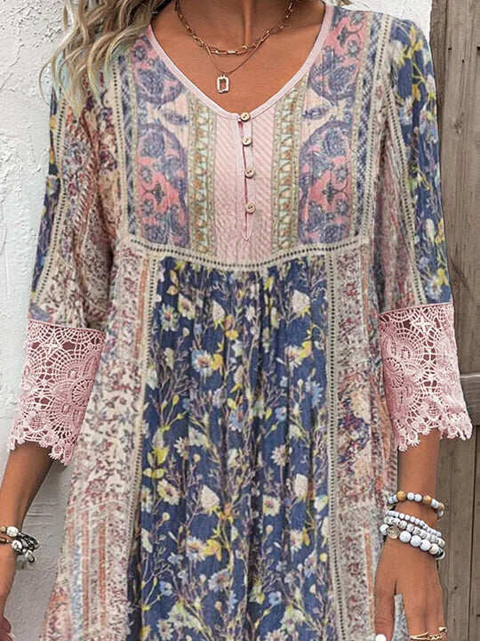 Kirsten | Robe à motifs de luxe pour femmes