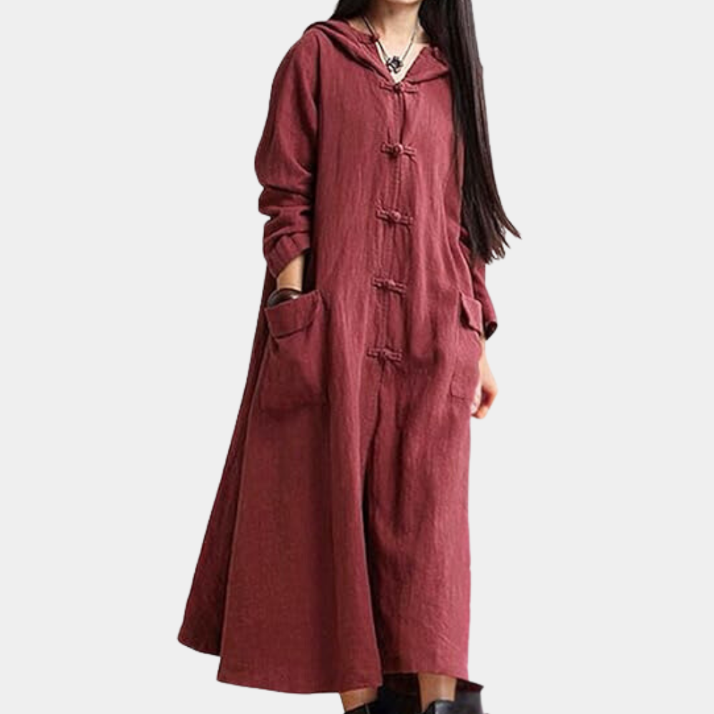 KELINA - Robe à Capuche Chaud pour Femmes
