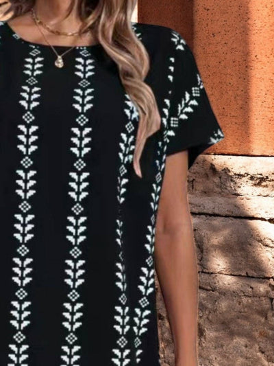Vivienne - Robe D'Été À Manches Courtes Avec Motif Floral