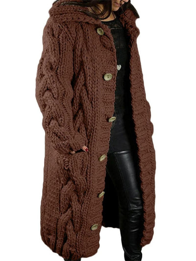 Roma™ - Manteau long et confortable en tricot