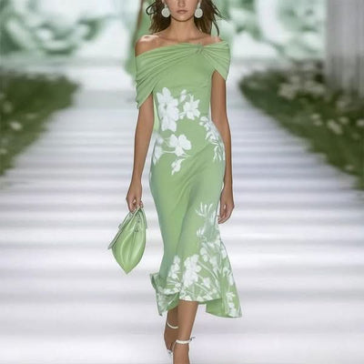 Morgane™ | Robe élégante Orchidée fraîche