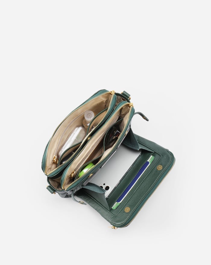 KIM™ - SAC À BANDOULIÈRE EN CUIR PRATIQUE ET ÉLÉGANT