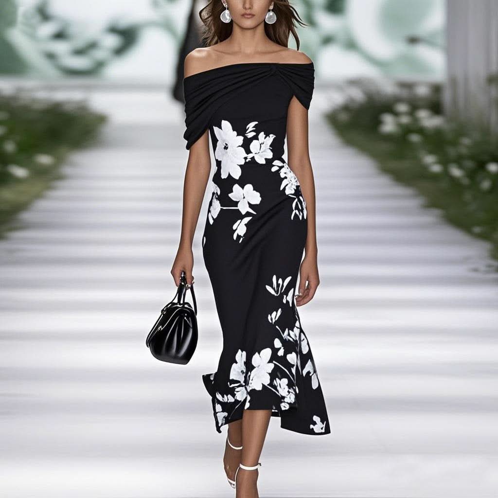 Morgane™ | Robe élégante Orchidée fraîche