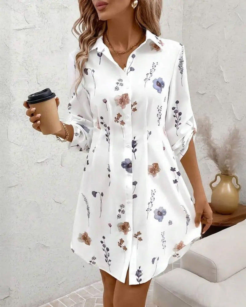 Robe Mode Imprimée Ajustée
