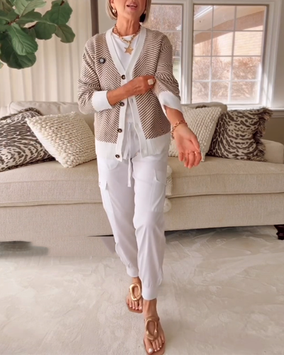 Pantalon Casual All-Match Taille Élastique
