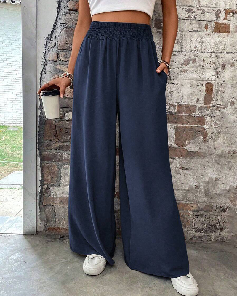 Pantalons Confortables Décontractés Large Jambe