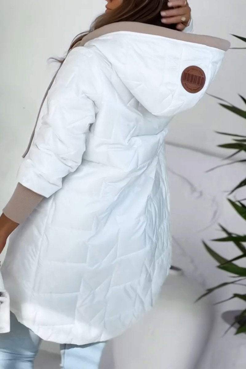 ELISA - Manteau à capuche chaud avec fermeture éclair
