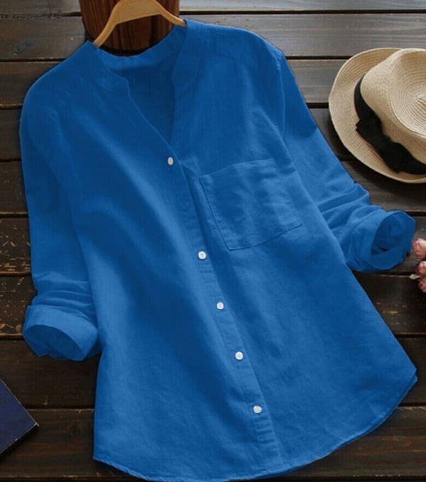 Greta | Chemise en lin à manches longues élégante