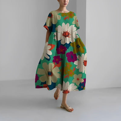 MAGNIFIQUE | Robe avec Flair Espagnol | Robe d'Été Élégante