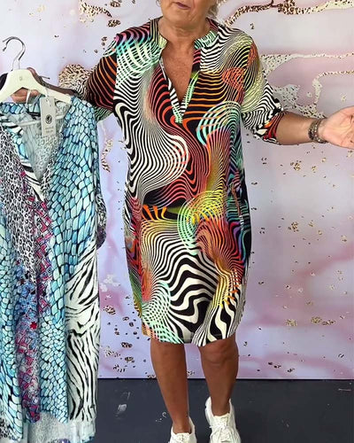 Maëlle | Robe Moderne à Col V au Style Intemporel