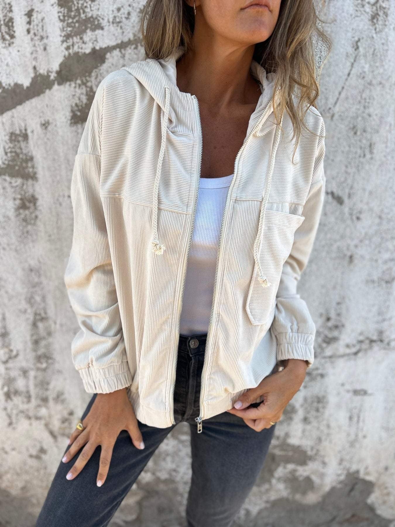 Veste décontractée avec capuche