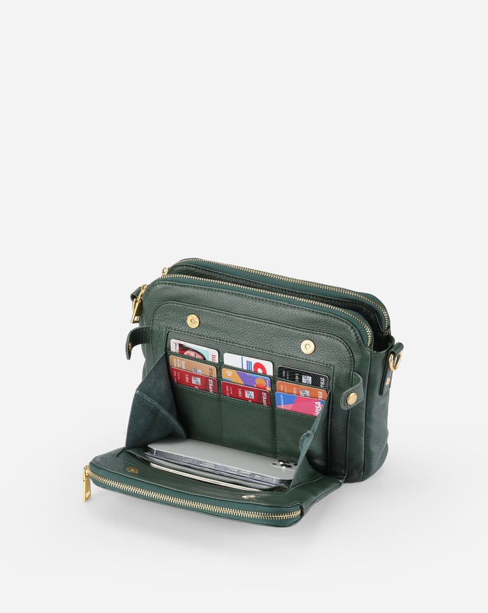 KIM™ - SAC À BANDOULIÈRE EN CUIR PRATIQUE ET ÉLÉGANT