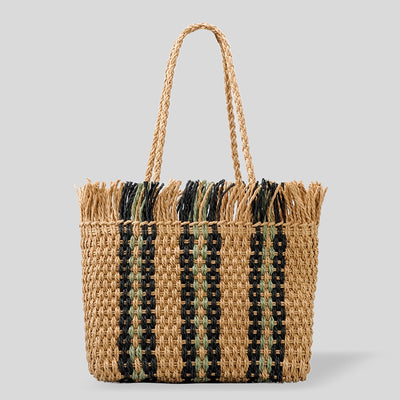 Sunny - Sac de plage spacieux tissé à la main pour toutes vos aventures estivales !