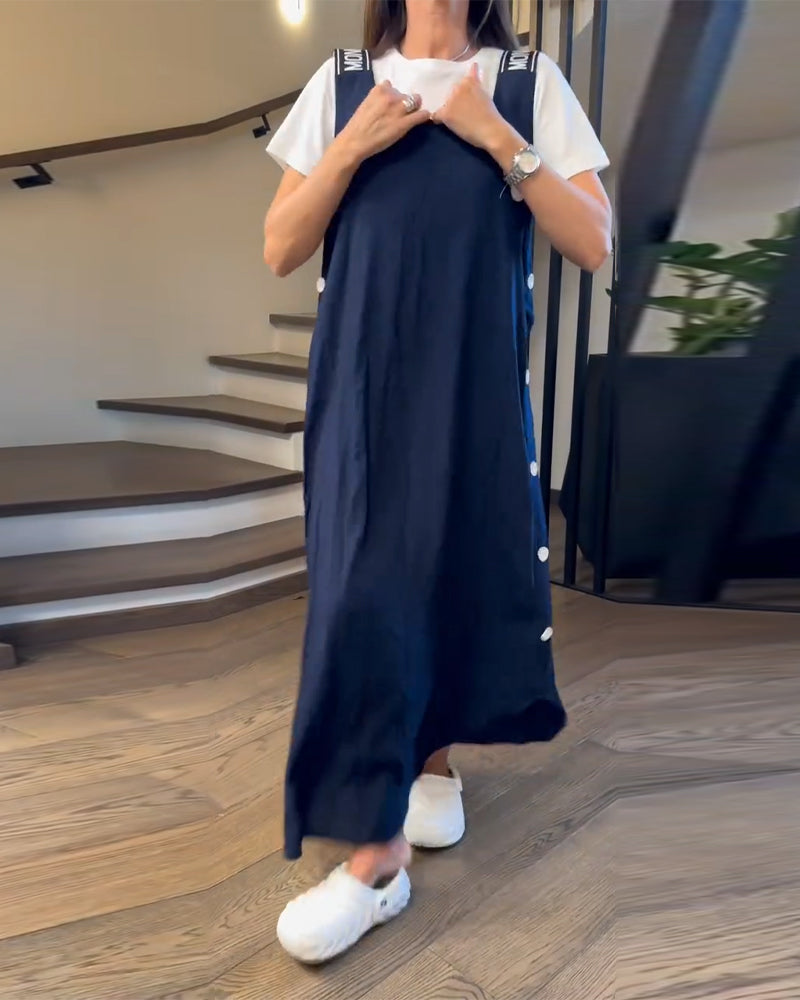 Robe Décontractée Et Tendance Bretelle