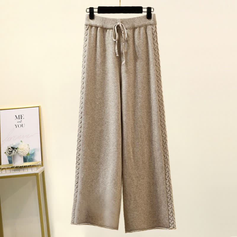 Ida™ - Ensemble élégant de pull à col roulé et de pantalon ample