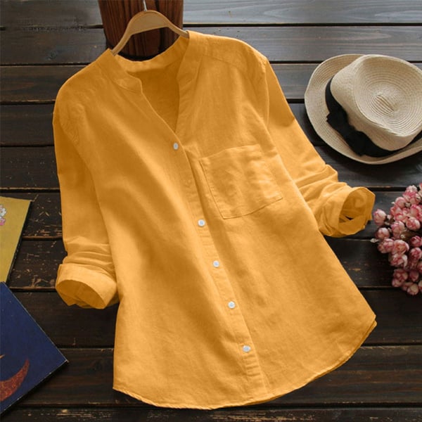 Greta | Chemise en lin à manches longues élégante
