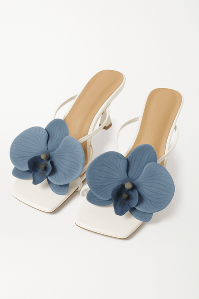 Sandales Floral Rose