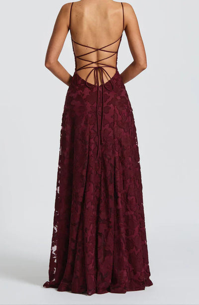Rosaline™ | Robe longue en dentelle