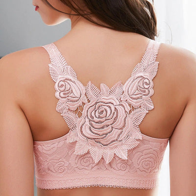 Carly - Soutien-gorge push-up sans fil pour femmes avec fermeture sur le devant